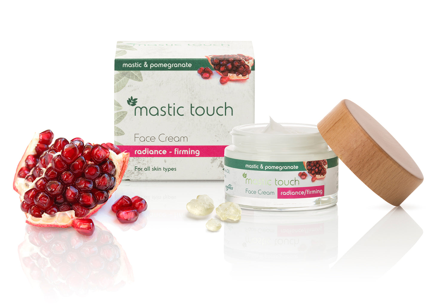Face cream for radiance and firming with mastic 50 ml