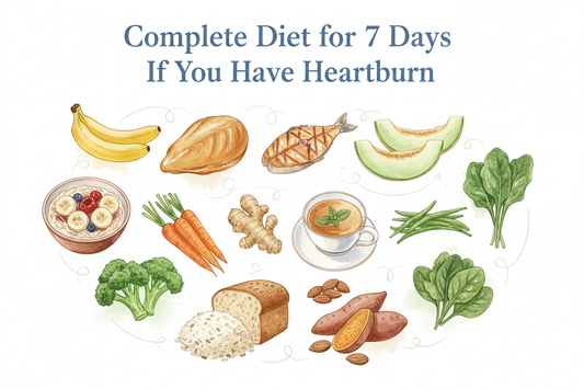 Complete Diet for 7 Days If You have Heartburn