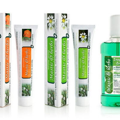 Toothpaste with mastic gum