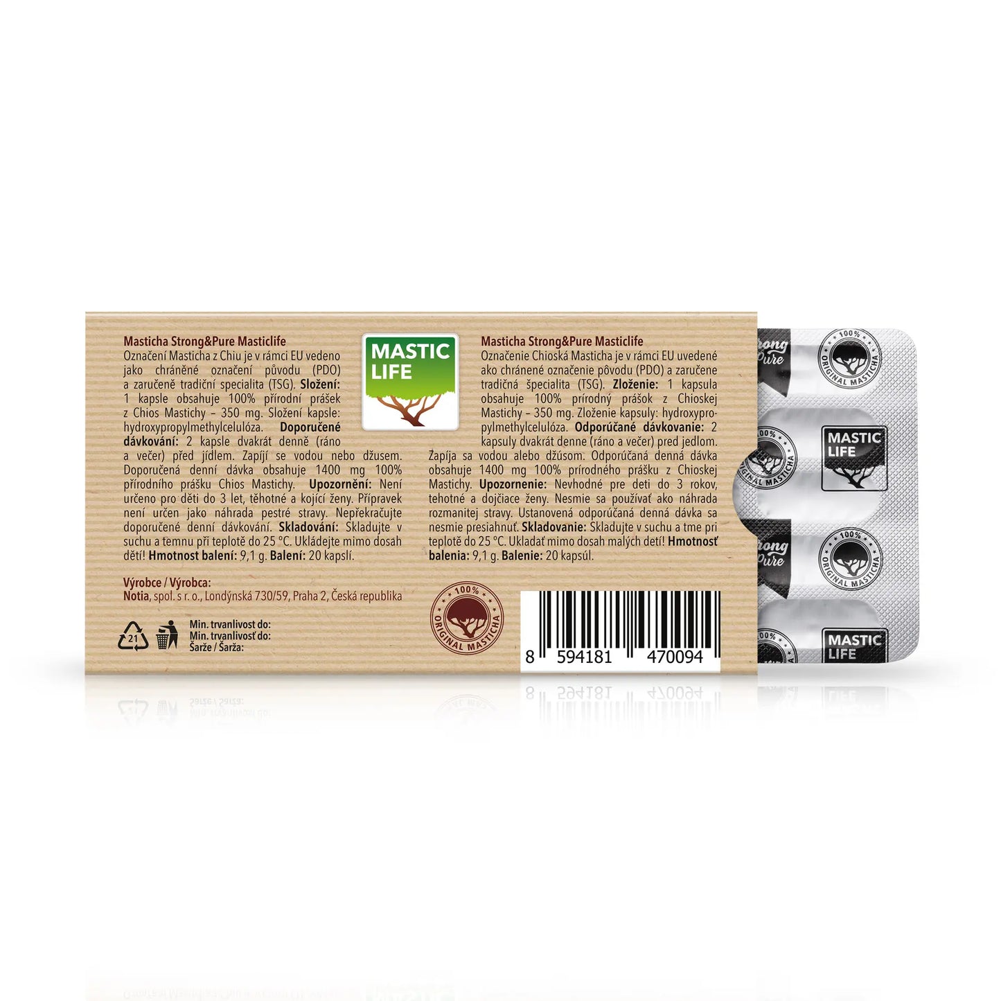 Mastic Strong&Pure Mini Pack (20 Capsules) Masticlife