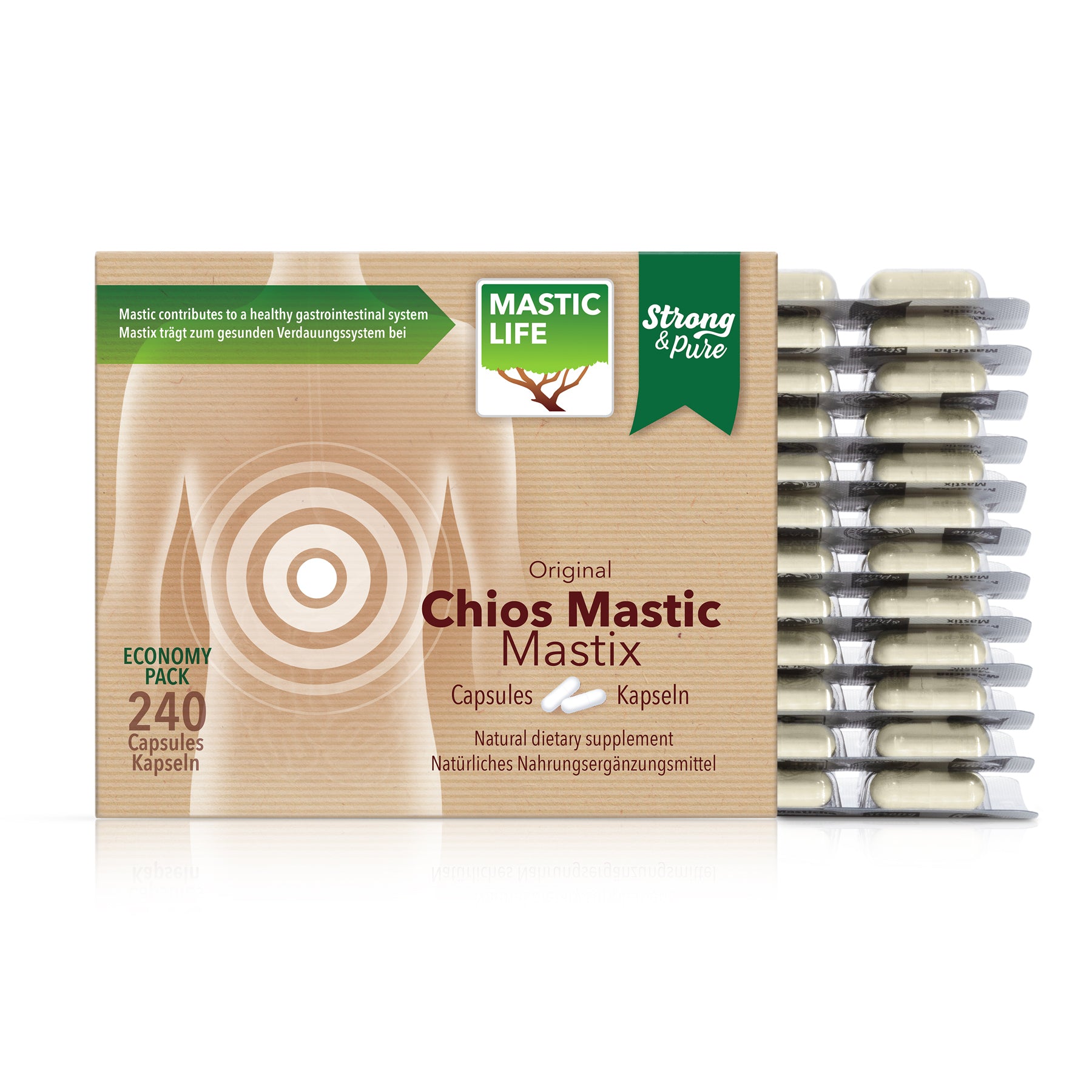Mastic Strong&Pure Economy Pack (240 Capsules) Masticlife